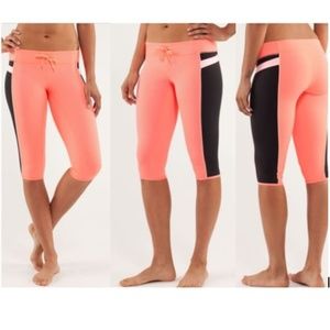 Lululemon Heat It Up Crop Pop Orange